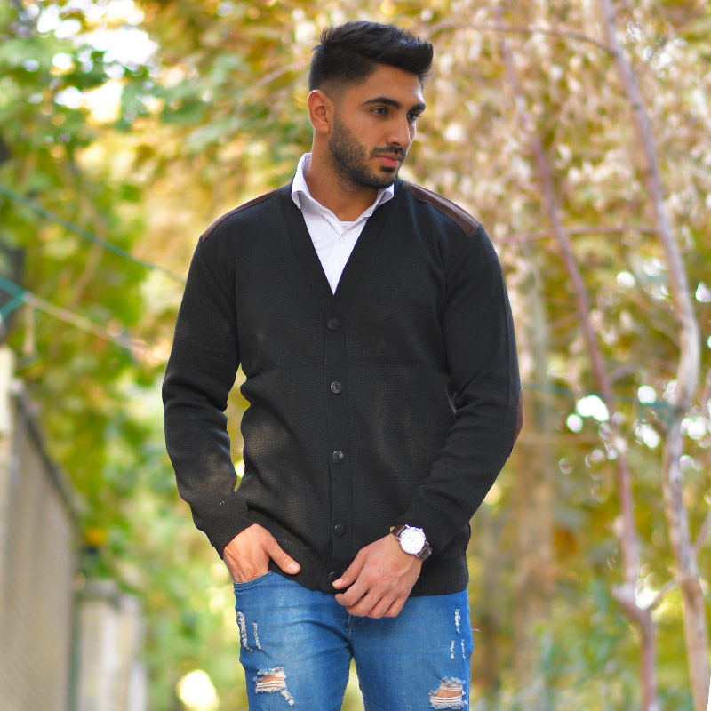 ژاکت بافت مردانه مدل Nicolo