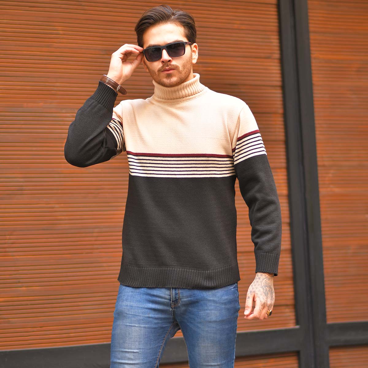 پلیور بافت مردانه مدل Samantha