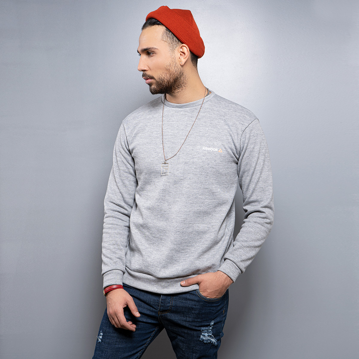 پلیور توکرکی مردانه طوسی مدل Zaniar