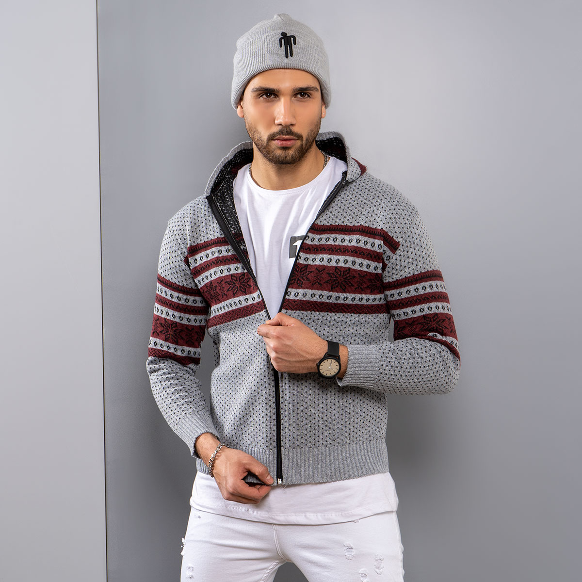 سوئیشرت بافت مردانه مدل Artin