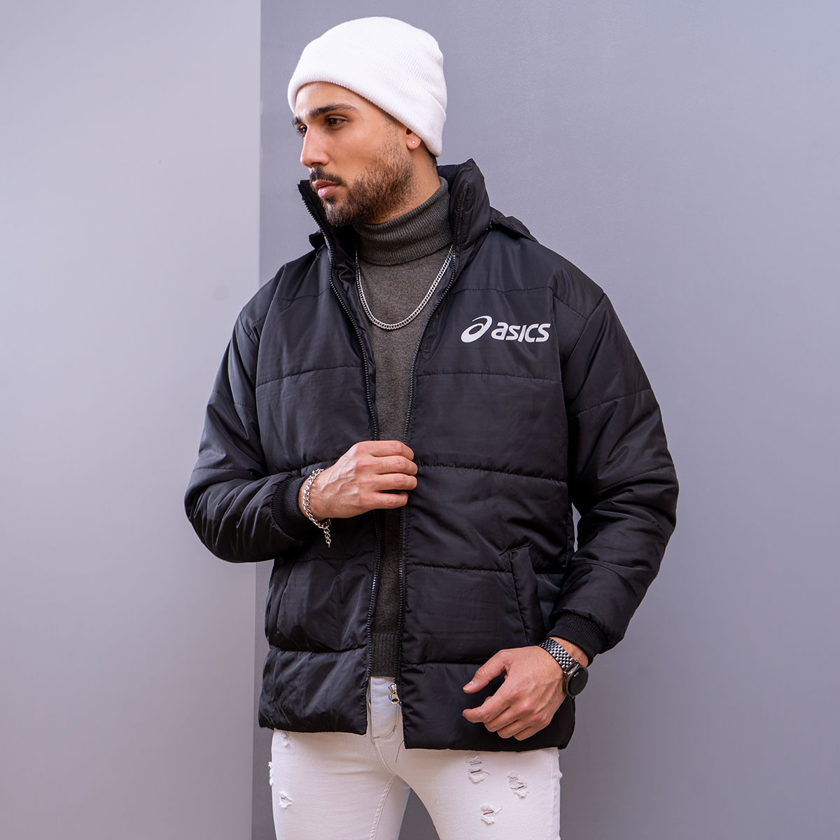 کاپشن مردانه مشکی Hirash