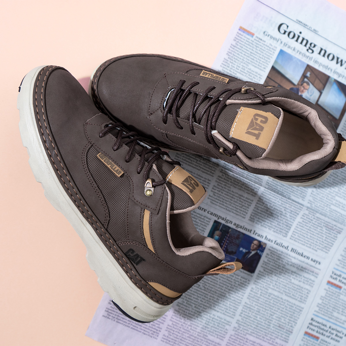 کفش مردانه رنگ قهوه ای مدل Punit