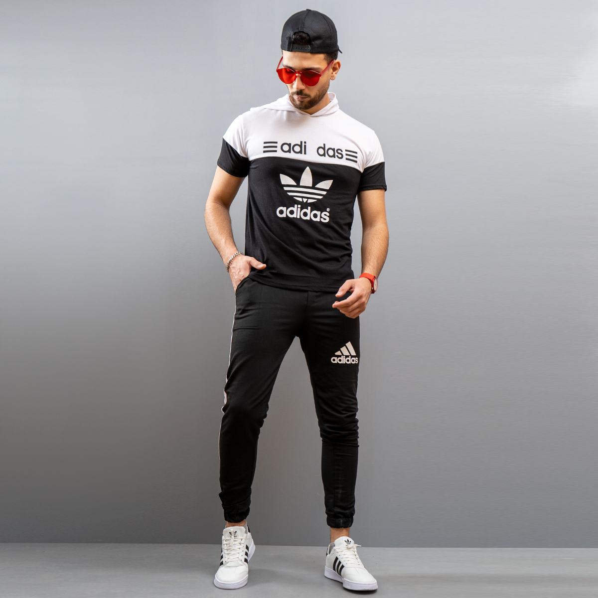 ست تیشرت شلوار adidas مردانه مدل Ariban
