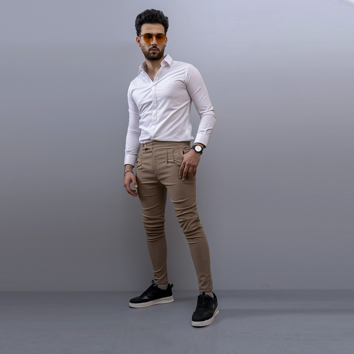 شلوار اسلش مردانه ARIF (قهوه ای)