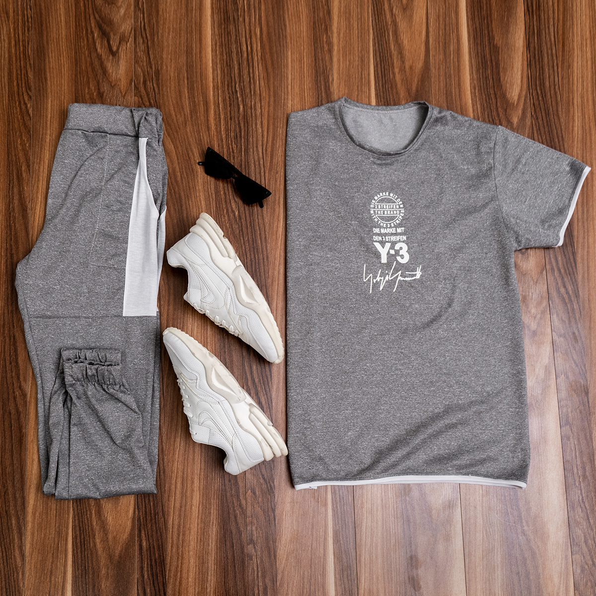 ست تيشرت و شلوار مردانه y-3 مدل gary