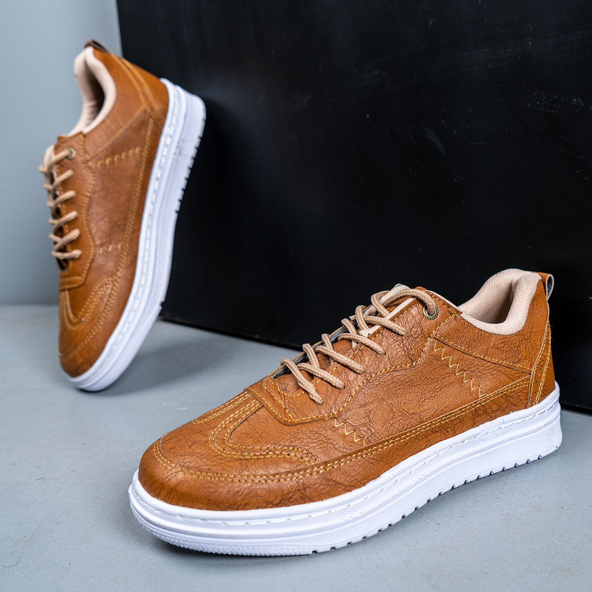 کفش مردانه خردلی مدل WALKER