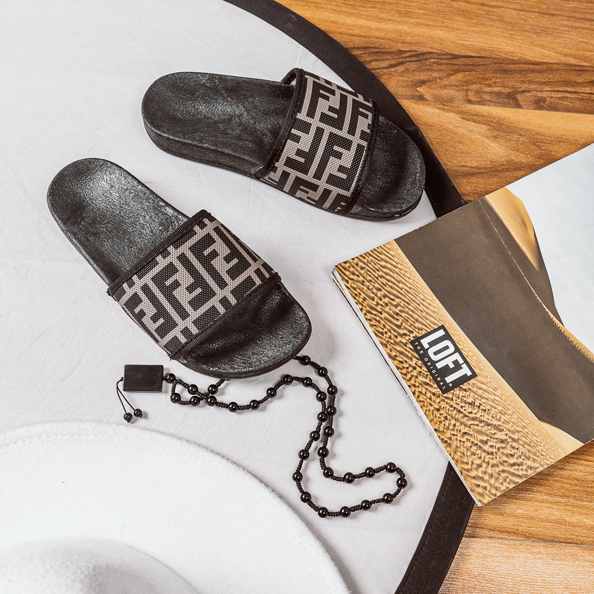 صندل فندی زنانه مدل Alisa(T)