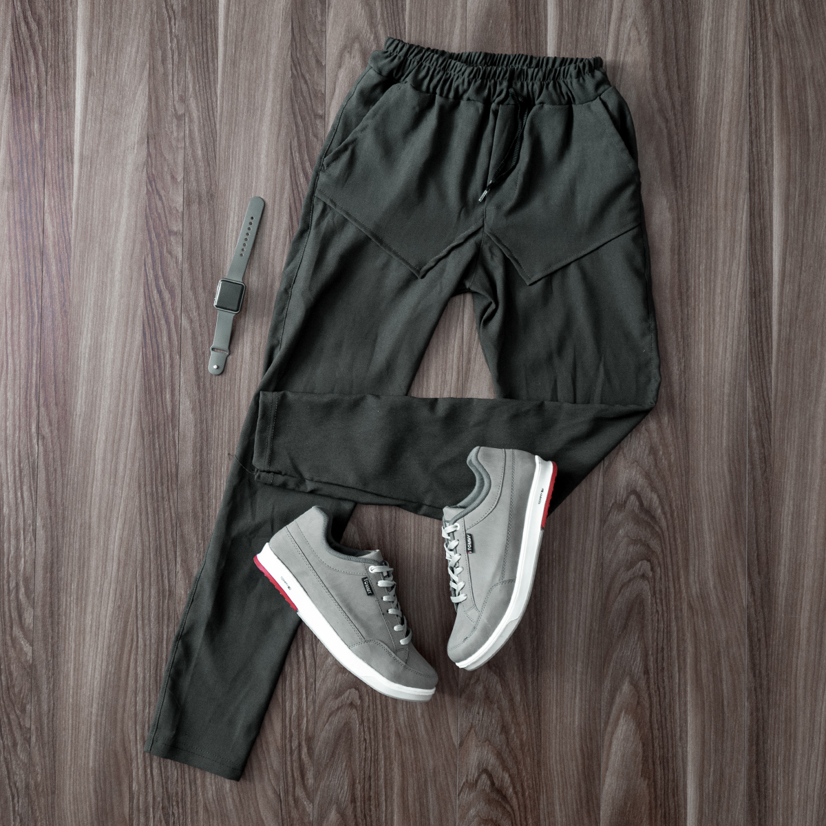 شلوار اسلش جیب دوبل مردانه سبز مدل Nambi