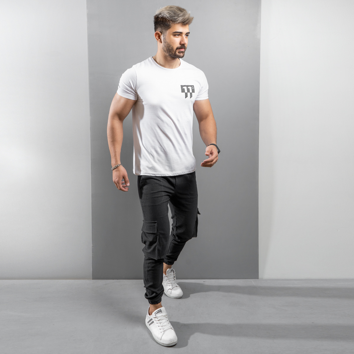 شلوار اسلش مردانه ذغالي مدل Karna