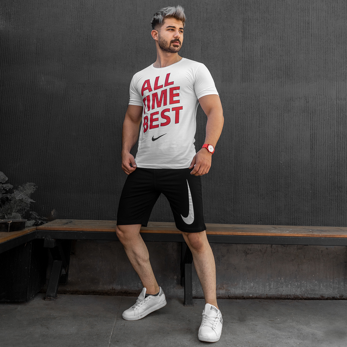 ست تیشرت شلوارک All Time Best مردانه مدل Arnavi