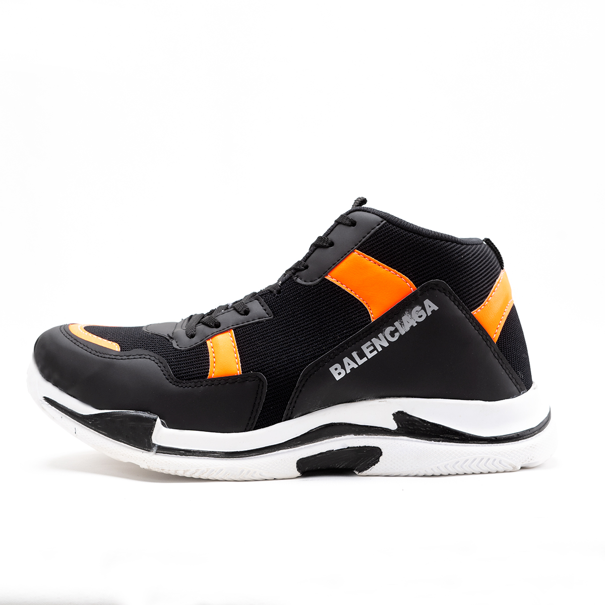 کفش ورزشی ساقدار Balenciaga مردانه مشکی نارنجی مدلDiyan