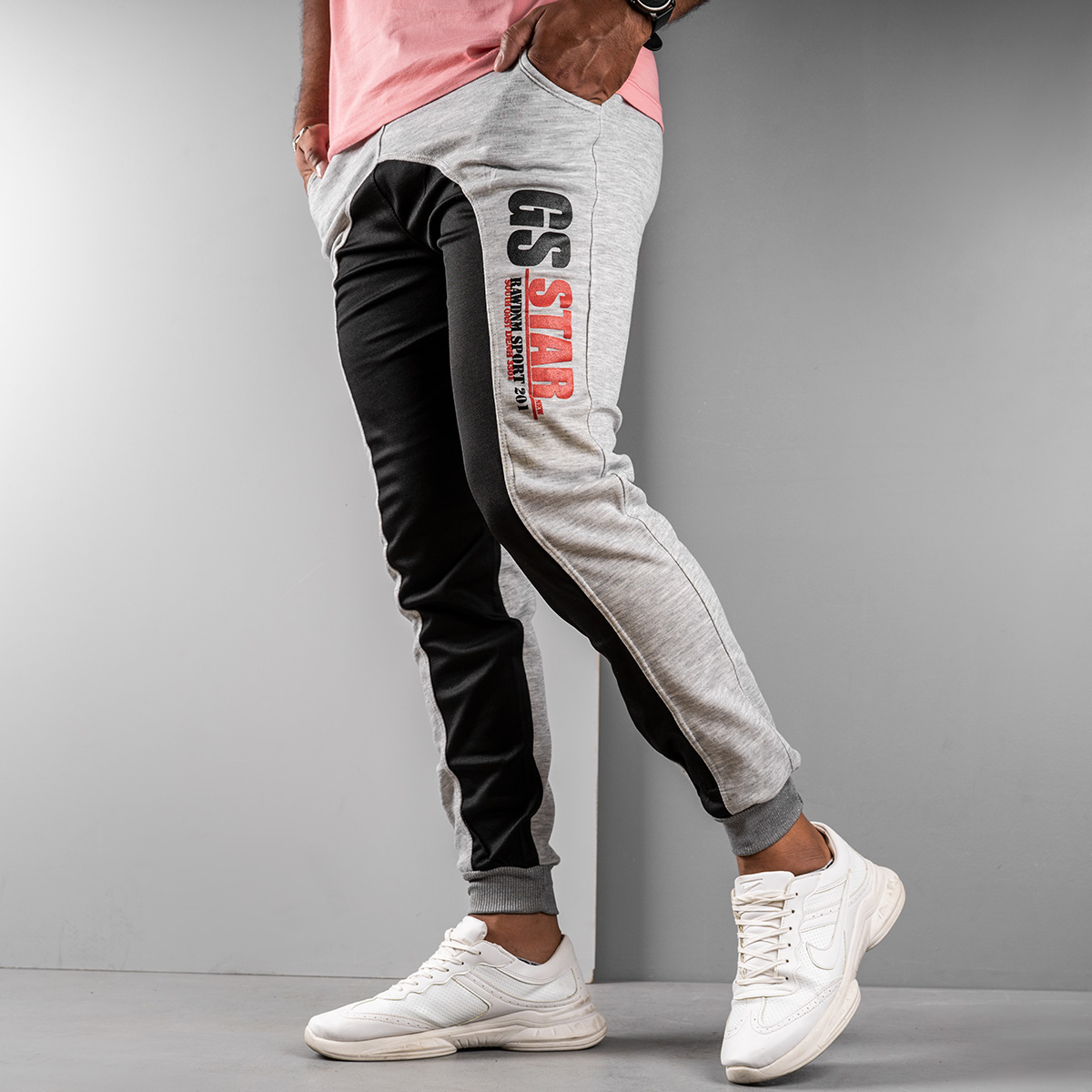 اسلش مردانه طوسی روشن مدل GSS(T)