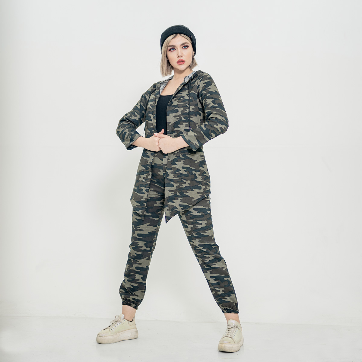 ست شنل شلوار چریکی دخترانه مدلRonia