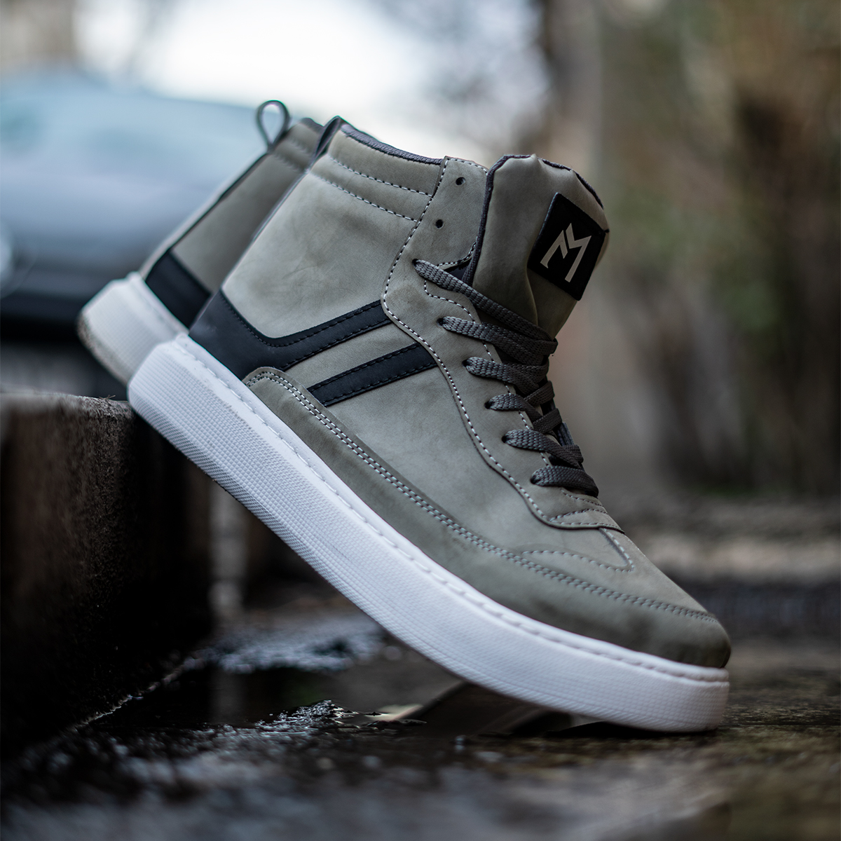 نیم بوت مردانه طوسی مدلMiler