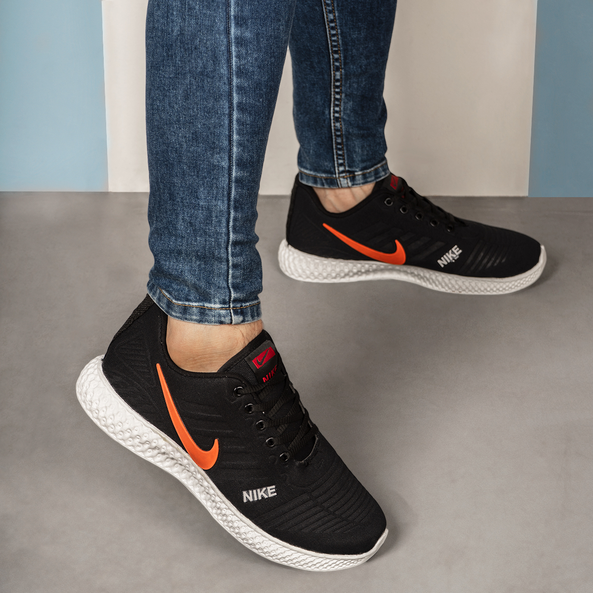 کفش مردانه نایک مشکی قرمز مدل Eima(T)