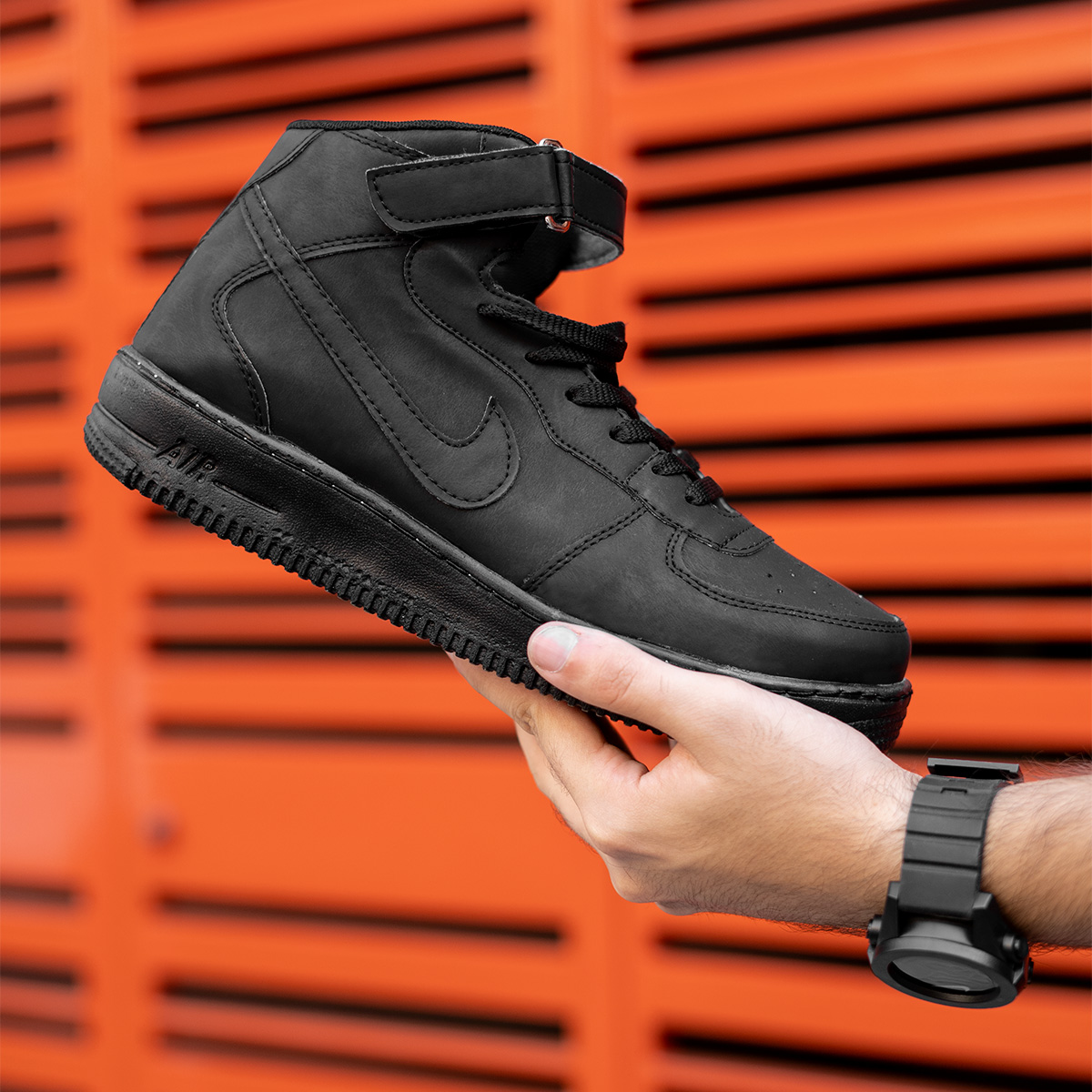 کفش ساقدارمردانه Nike Airمشکی مدل Force