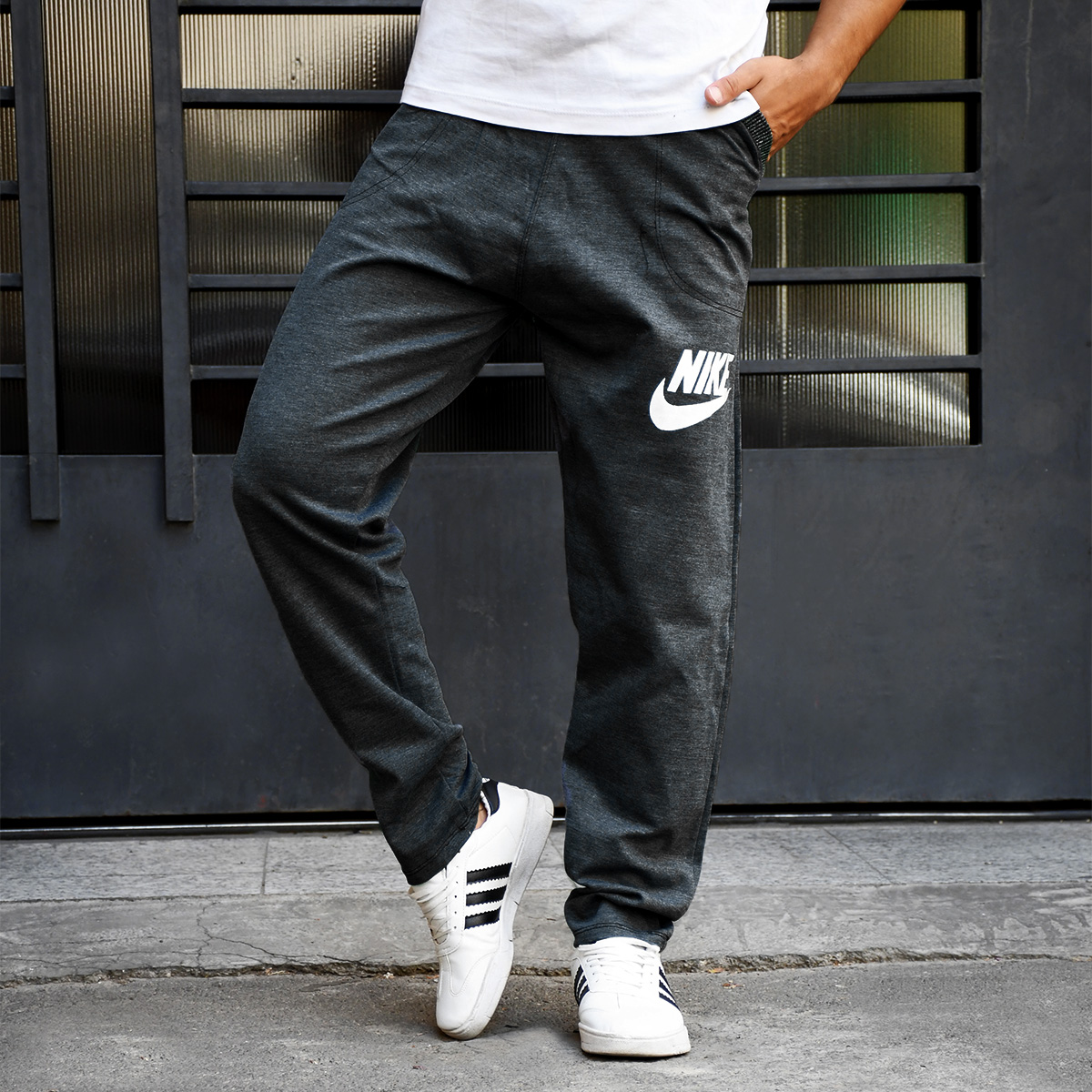 شلوار اسلش(T) مردانه نایک ذغالی مدل MP60