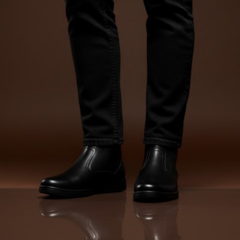 نیم بوت مردانه مشکی مدل Rad