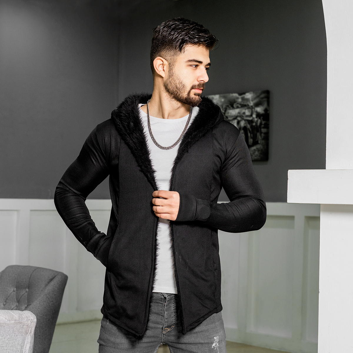 هودی مردانه مدل FLIX