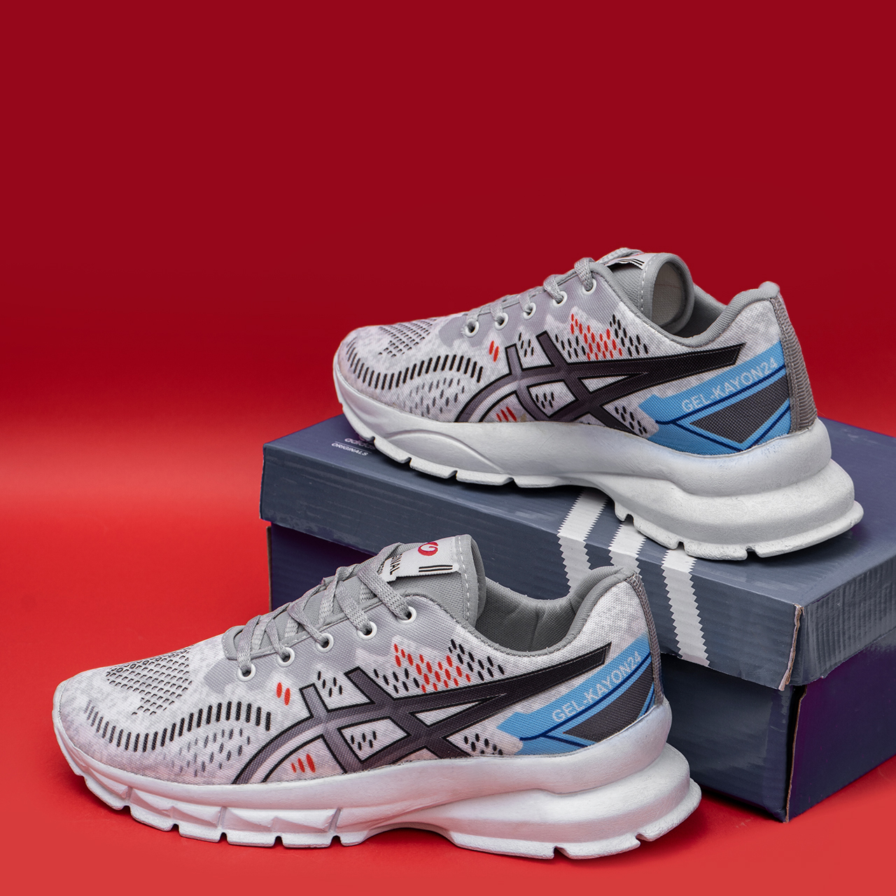 کفش مردانه اسیکس سفید مدل dahak