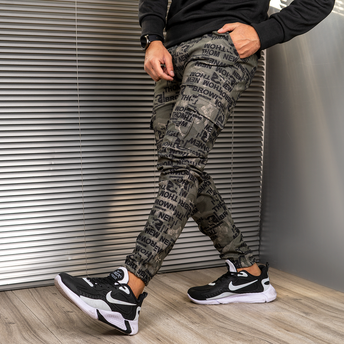 شلوار اسلش مردانه سبز مدل Alish