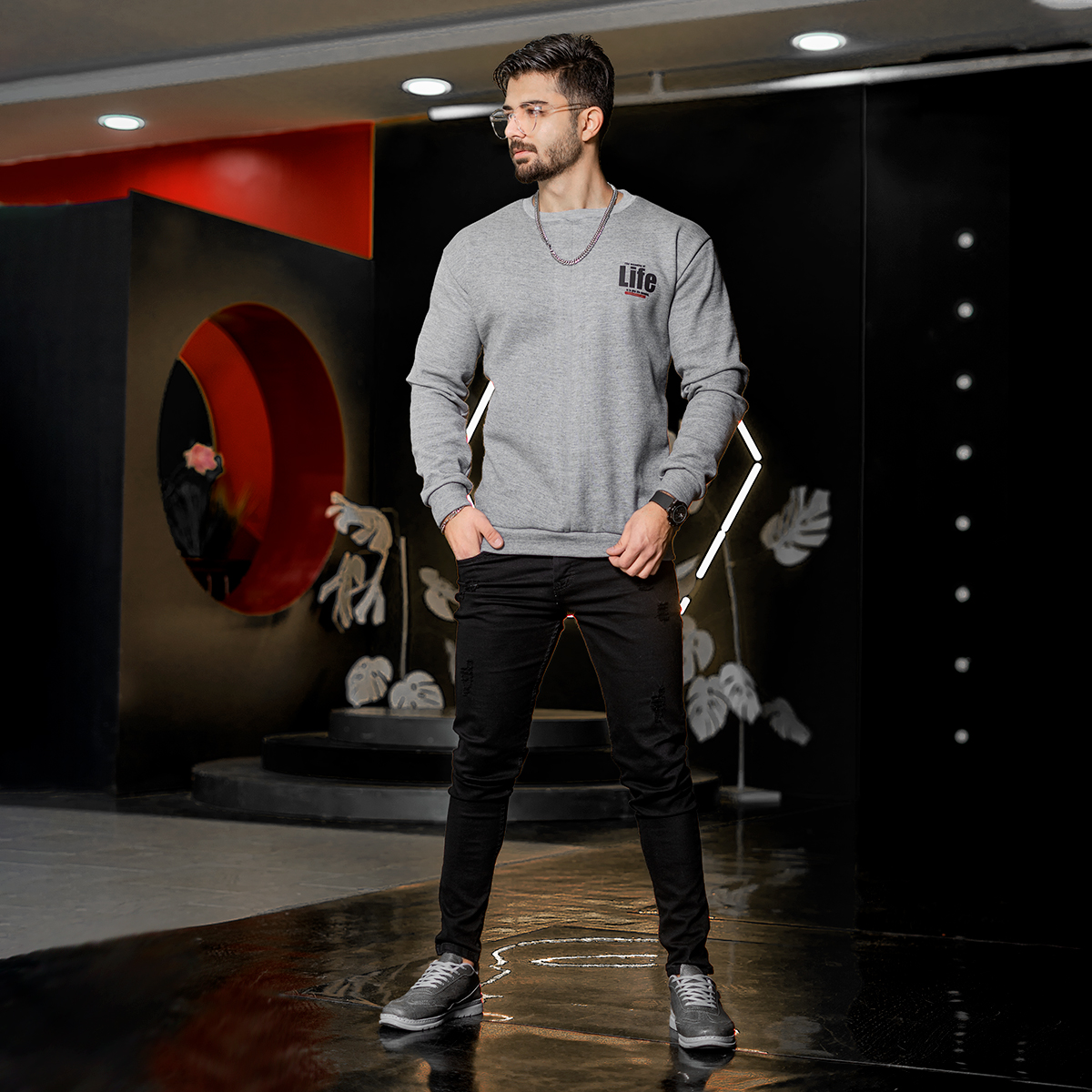 دورس مردانه طوسی مدل Life