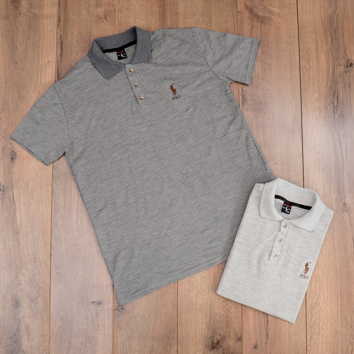 تیشرت Polo طوسی تیره مردانه مدل Y82