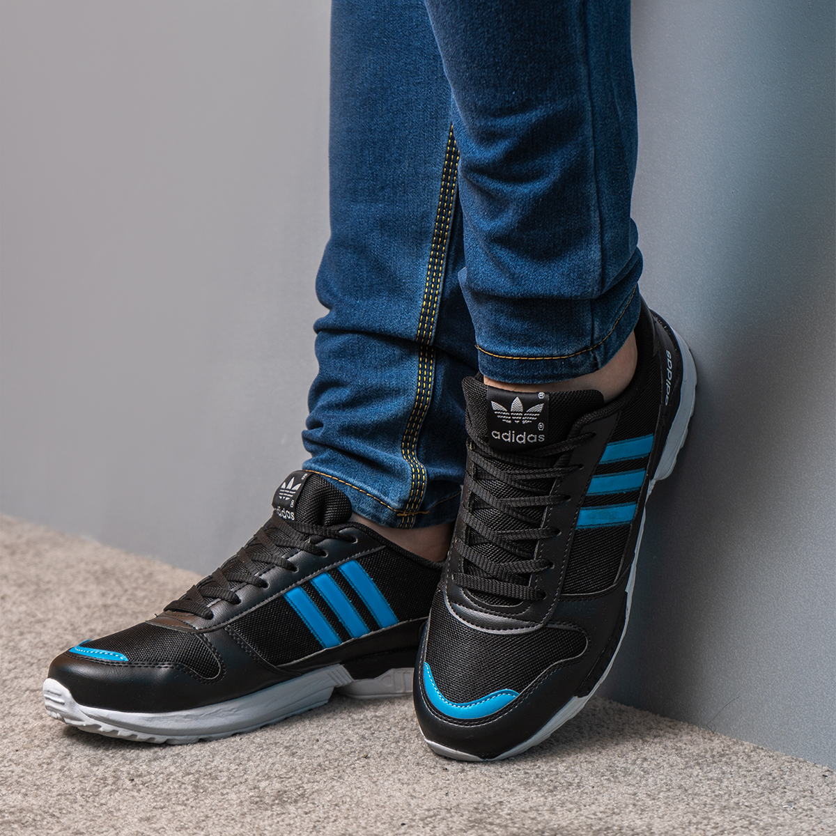 کفش ورزشی مشکی آبی مردانه مدل Farkhan