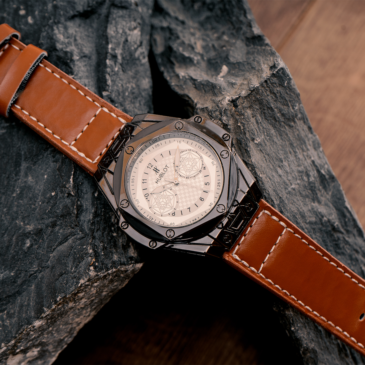 ساعت مچی Hublot قهوه ای مدل G705