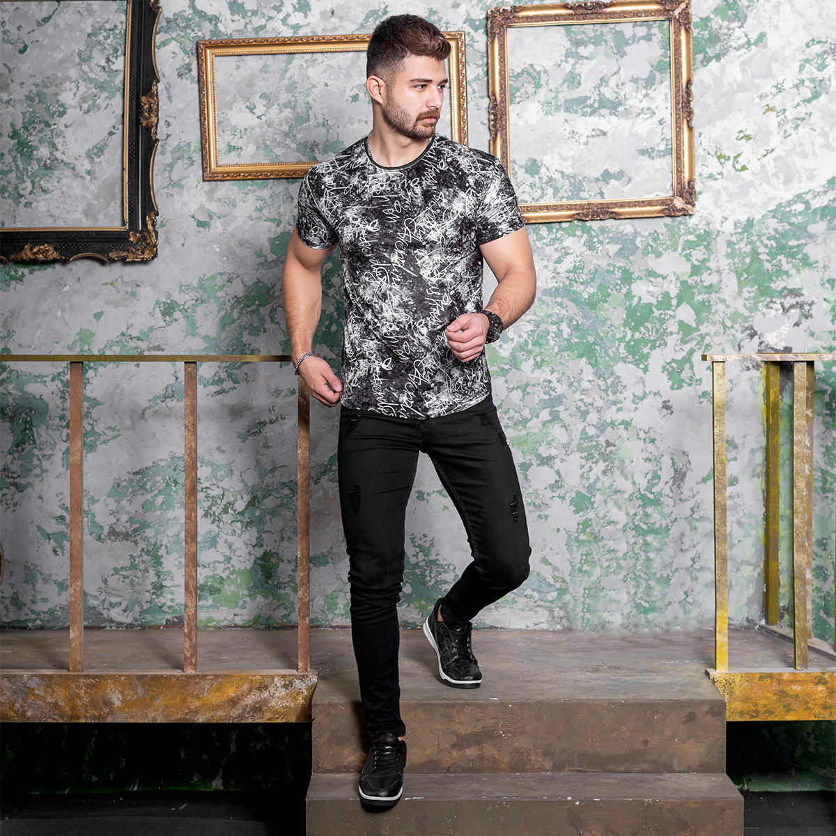 تیشرت مخمل مردانه مدل mirano