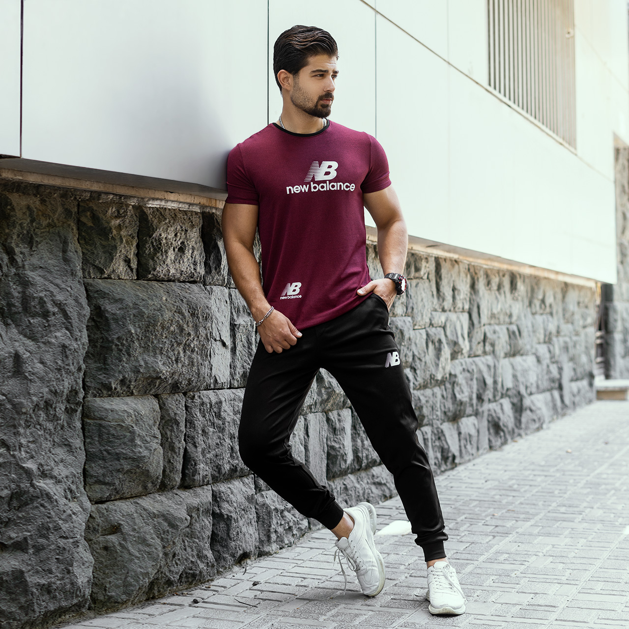 ست تیشرت شلوار بالنسیاگا مردانه مدلNb730