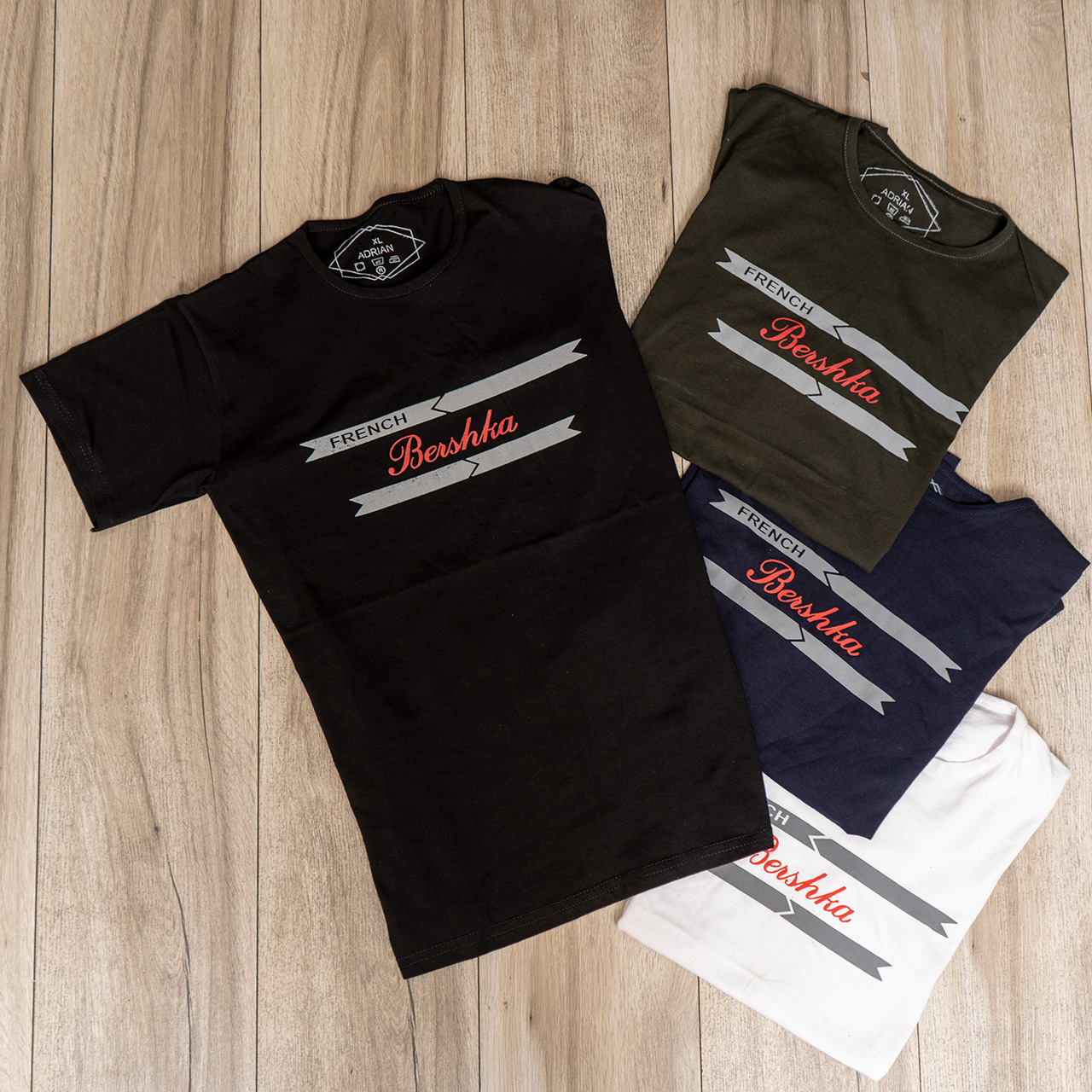 تیشرت مردانه قرمز(T) مدل FRENCH