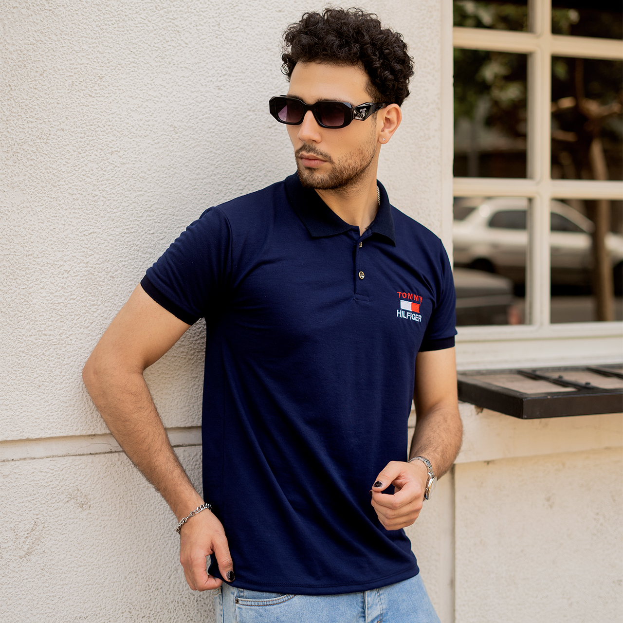 تیشرت جودون مردانه سرمه ای مدلJ52