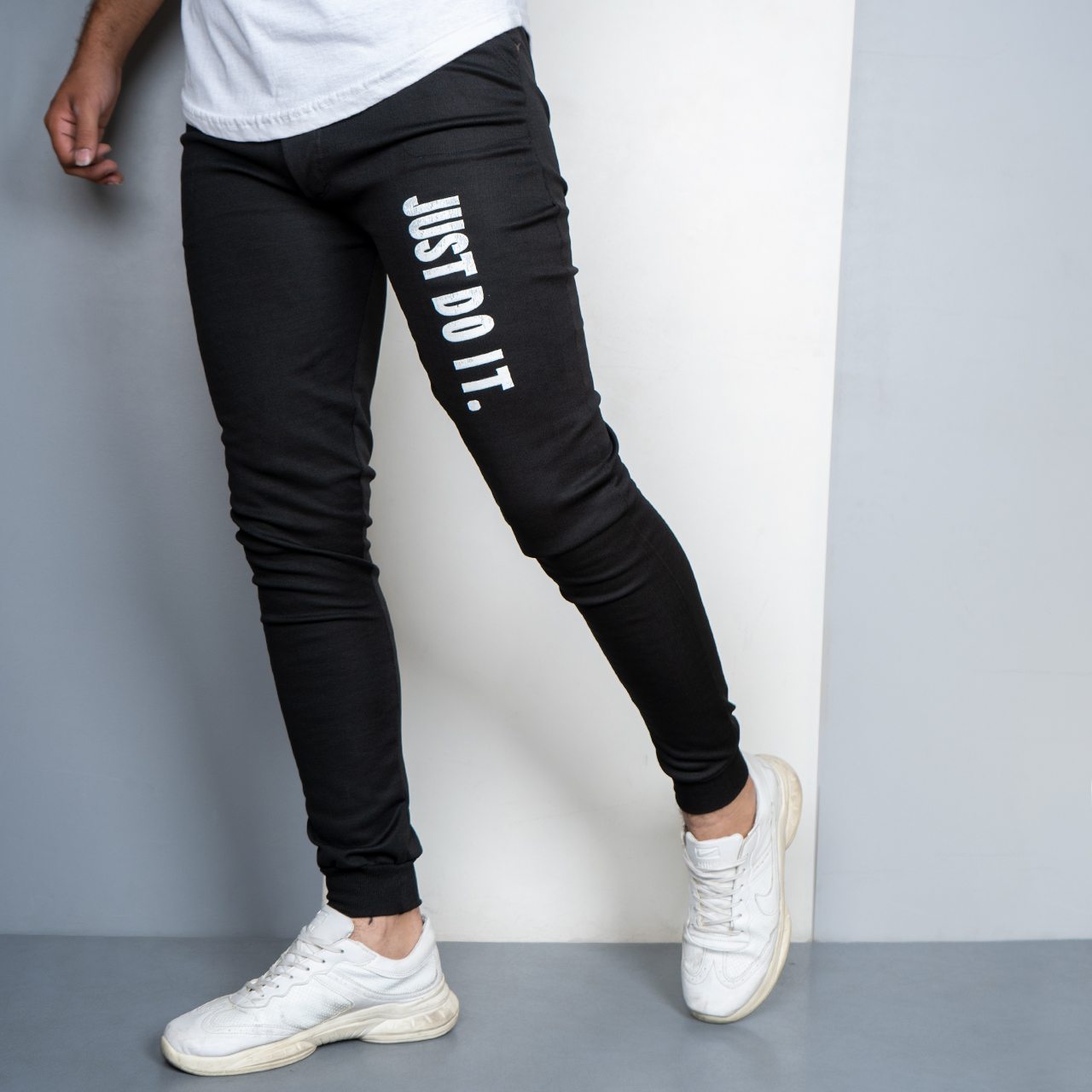 شلوار اسلش مشکی (T) مردانه مدل just