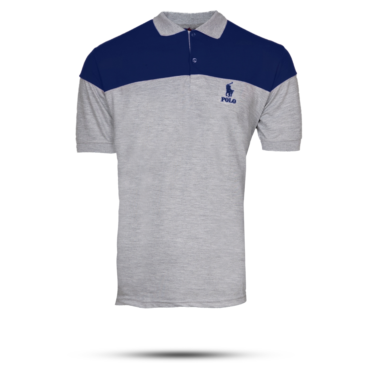 تیشرت مردانه POLO طوسی- سرمه ای مردانه Mazyar