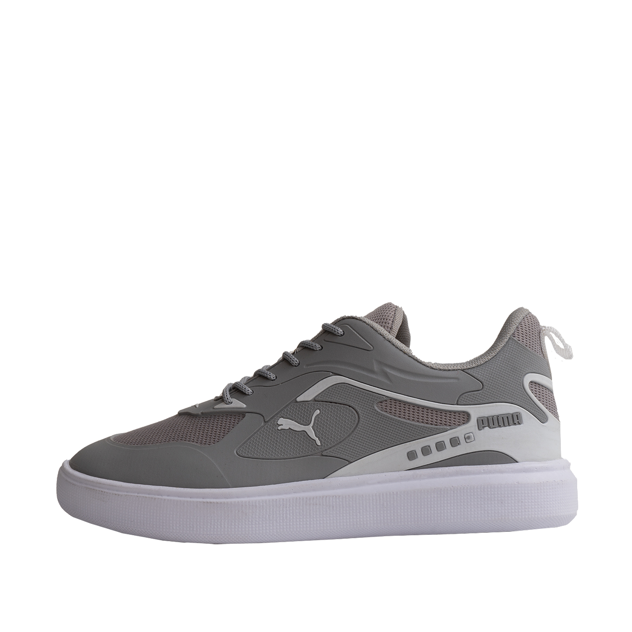 کفش تخت مردانه پوما طوسی تیره مدل Parin