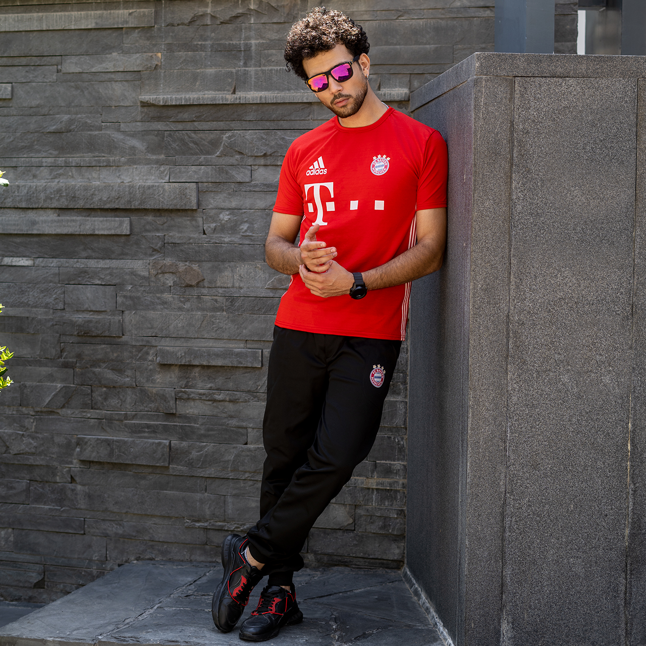 ست تیشرت شلوار Bayern Munich مردانه مدل Roto