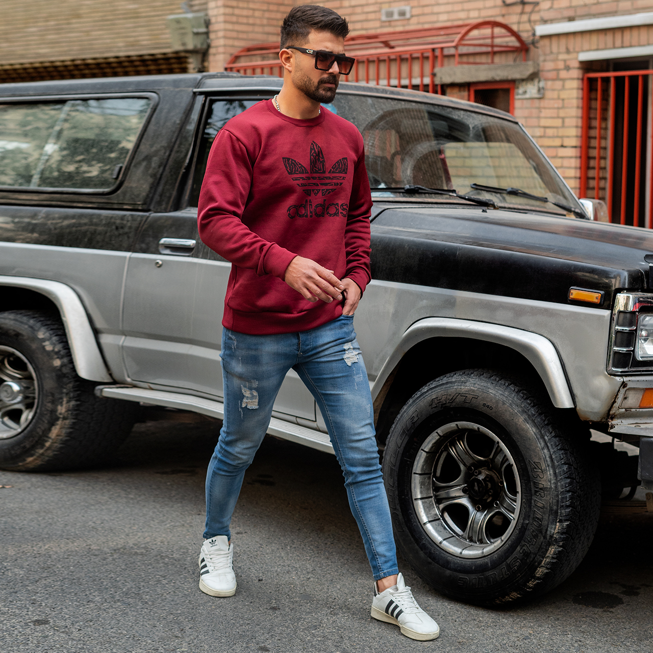 دورس مردانه آدیداس زرشکی مدل ERIS