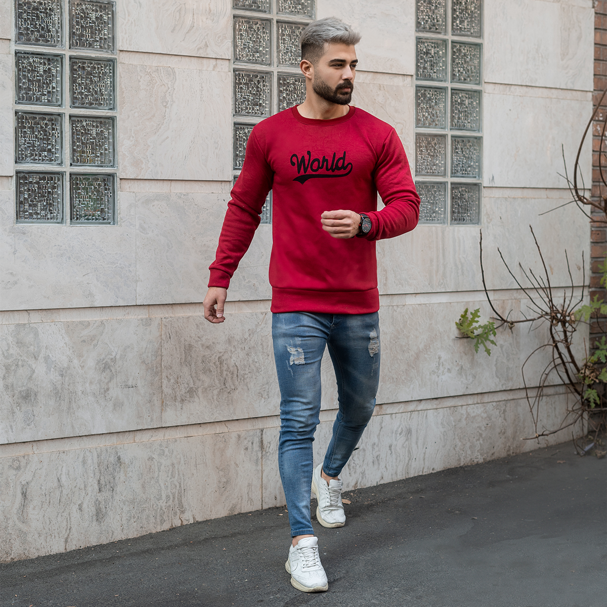 دورس مردانه زرشکی مدل World