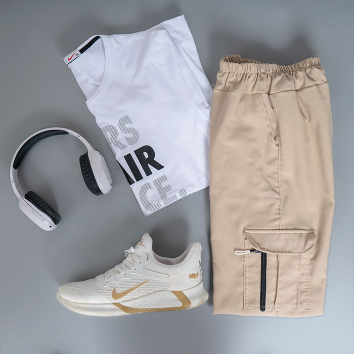 شلوار اسلش مردانه کرم مدل Alima