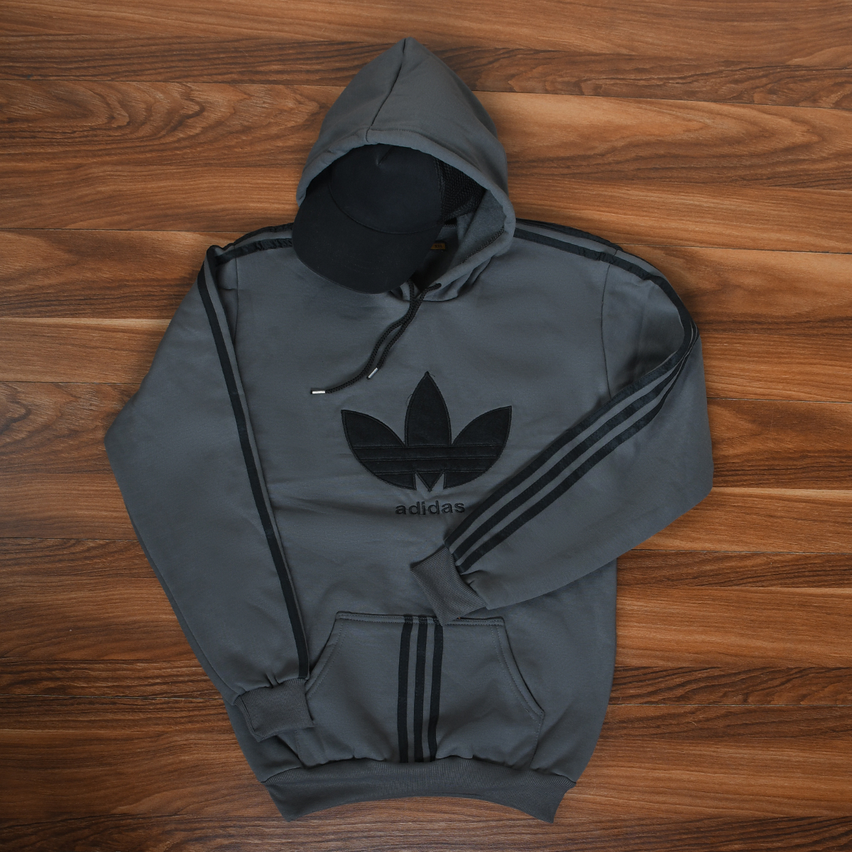 هودی مردانه Adidas طوسی مدل Patrick