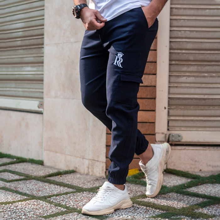 شلوار اسلش سرمه ای مردانه مدل R15