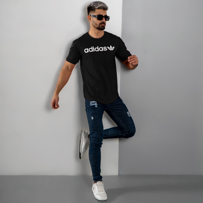 تیشرت مردانه ADIDAS مشکی مدل TENO