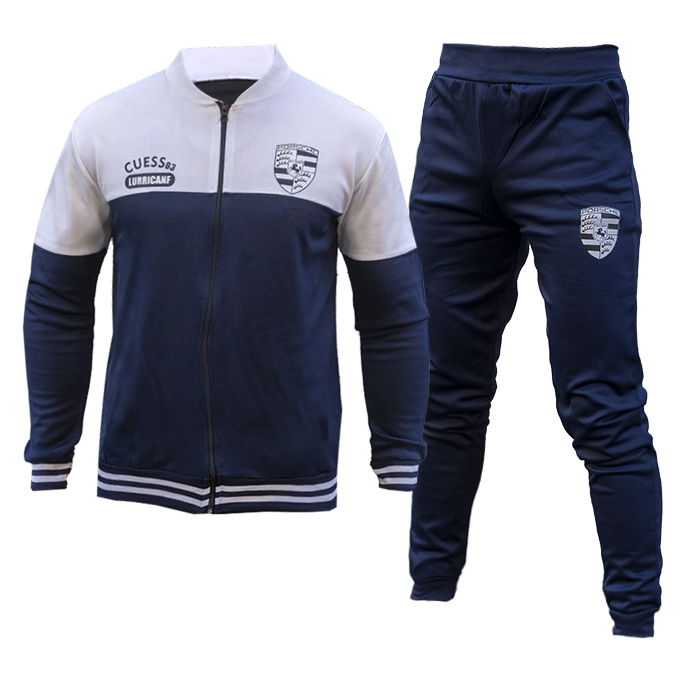 ست سوئیشرت شلوار مردانه سرمه ای مدل Guess