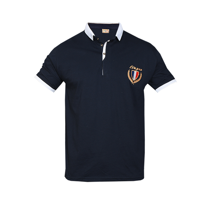 تیشرت مردانه سرمه ای مدل RIBAN