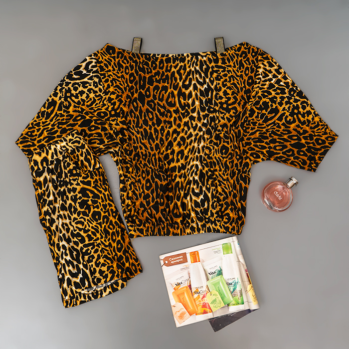 ست تیشرت شلوار پلنگی زنانه مدل Avina