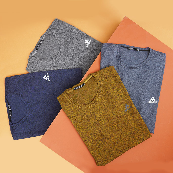 تیشرت سرمه ای مردانه طرح ADIDAS مدل TIAN