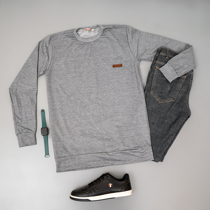 بلوز طوسی مردانه مدل MEHRAD