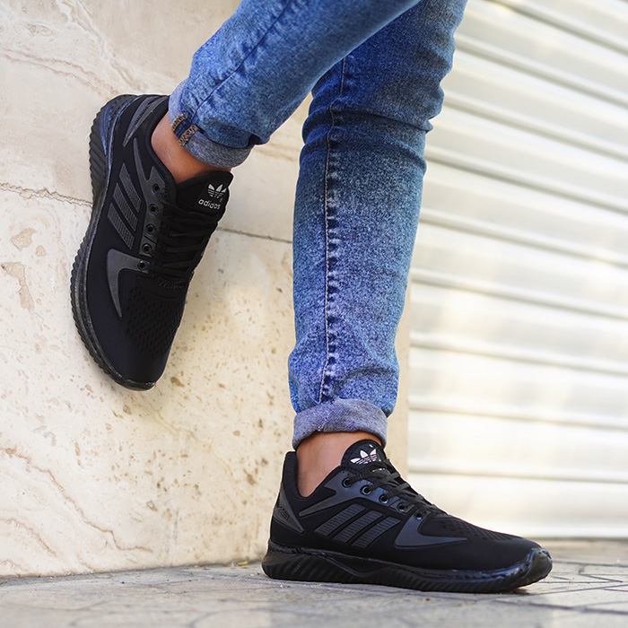 کفش ورزشی مردانه آدیداس مشکی (زیره مشکی) مدل zarax