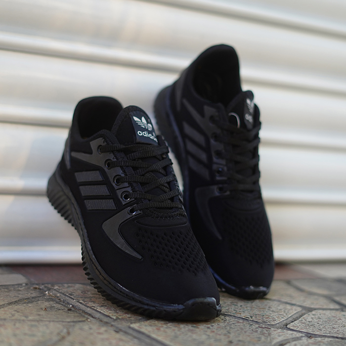 کفش ورزشی مردانه آدیداس مشکی (زیره مشکی) مدل zarax
